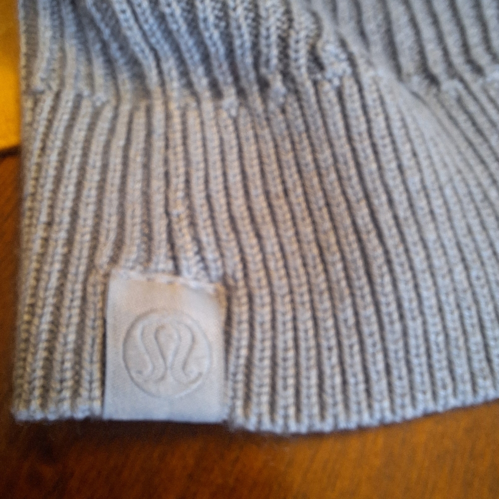 Lululemon Reversible Crossover Sweater Chambray Sz 12
